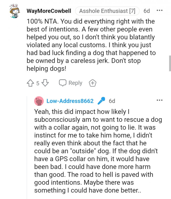 You Did Everything Right with the Best of Intentions