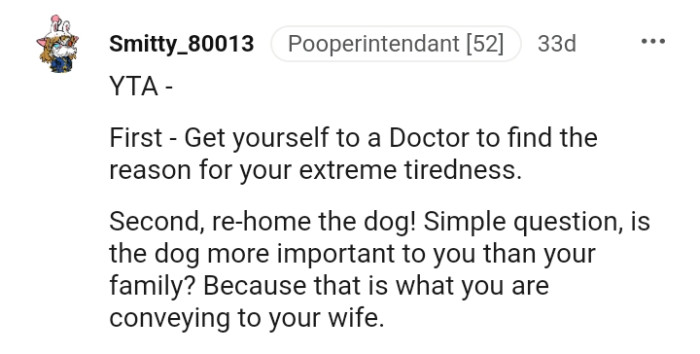 Get yourself to a doctor first