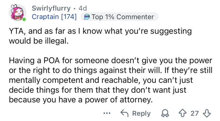 Doing this would be illegal.