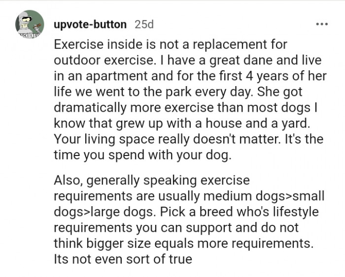 Your living space doesn't really matter