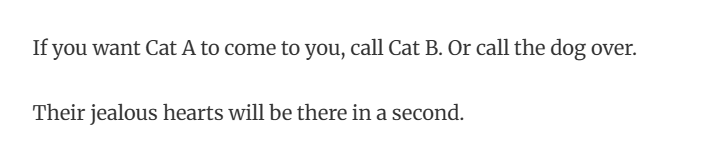 25. Reverse psychology: the feline edition.