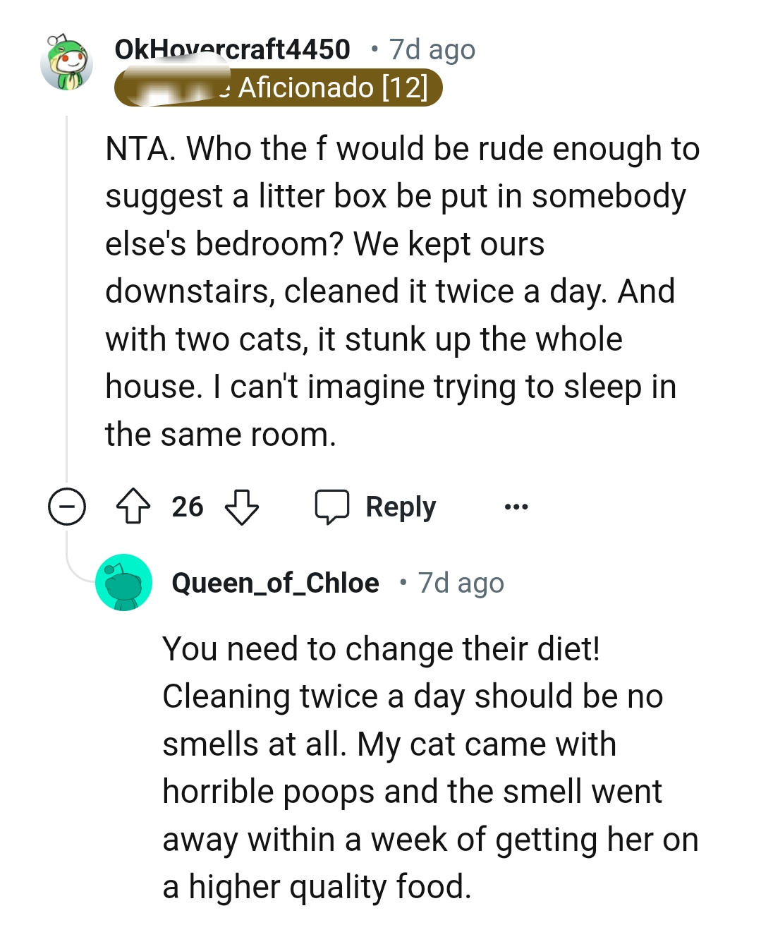 Stinking up the whole house