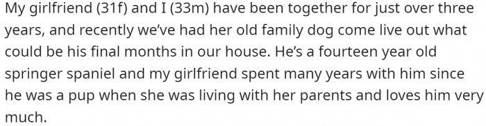 OP (33m) and his girlfriend (31f) have been together for just over three years