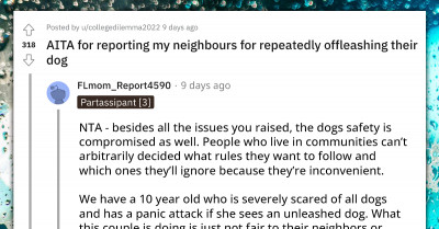 Redditor Reports Elderly Couple to the Authorities for Repeatedly Letting Their Dog Roam the Streets Alone