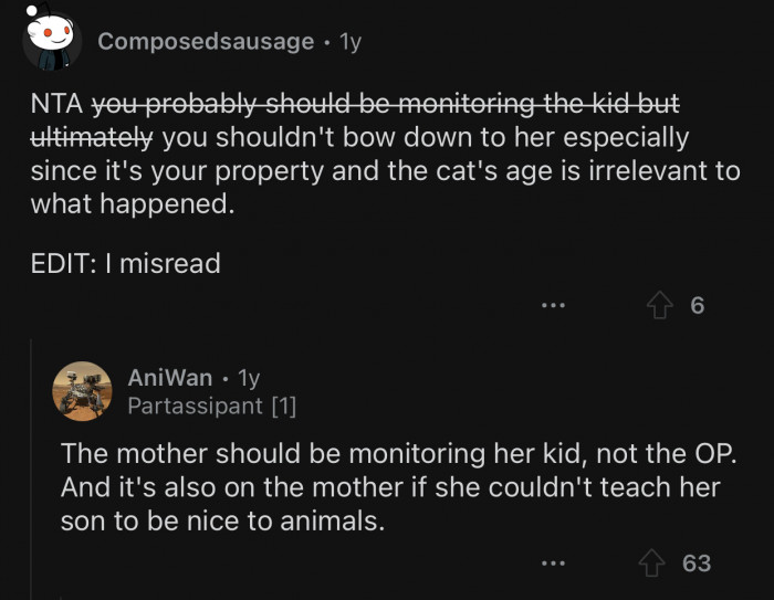 It's OP's property after all, and he has the right to choose who gets to live there.