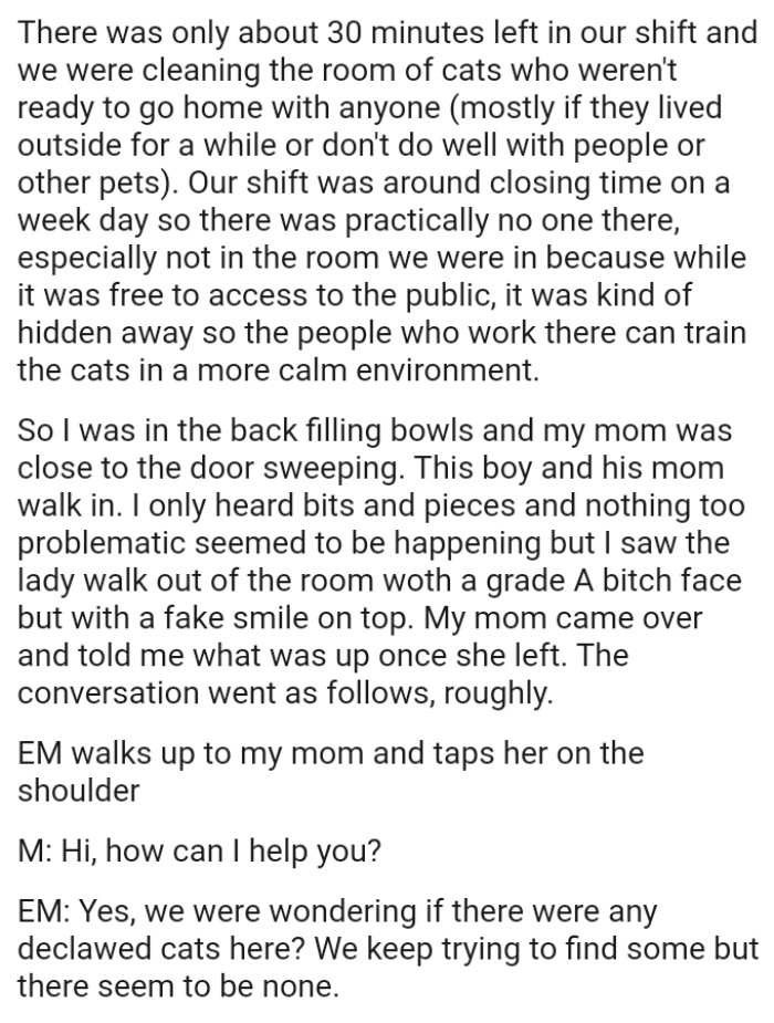 It Was Kind of Hidden Away So the People Who Work There Can Train the Cats