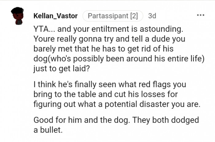 He's finally seen what red flags you bring to the table