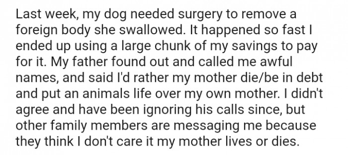 My father called me awful names