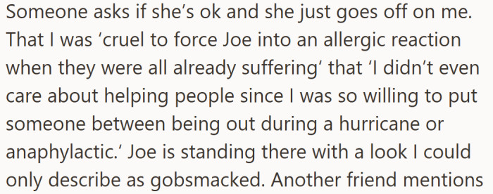 What began as small talk turned explosive when Emily accused her friend of valuing her cats over human safety.