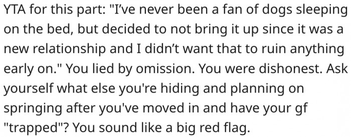 6. His dishonesty from the beginning of the relationship is a red flag.