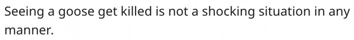 17. There's nothing traumatic about her encounter.