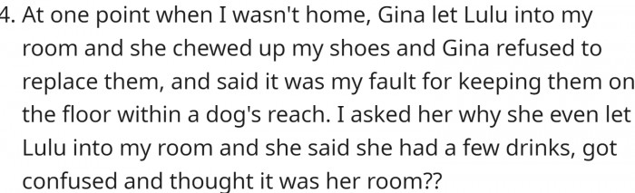 This is clearly a roommate from hell.