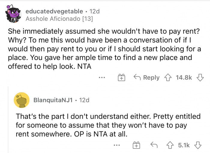 She definitely needs to have a more in depth conversation with her roommate.