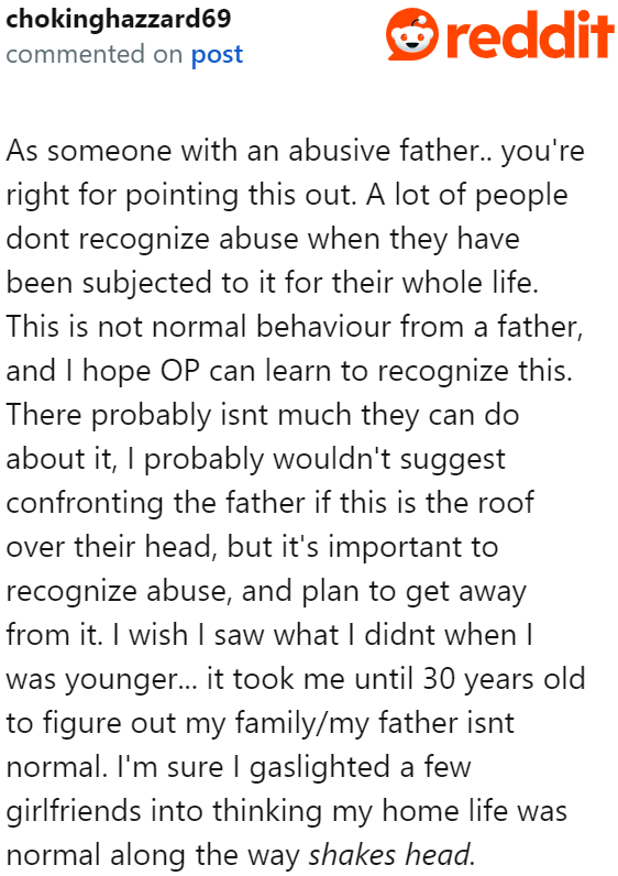 It's important for people to recognize that they're being verbally abused.