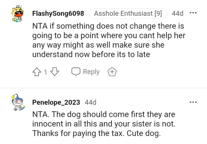 There's going to be a point when the OP can't help her