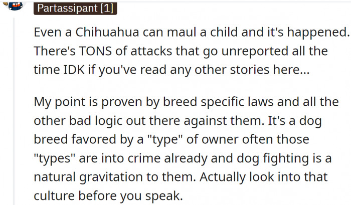 The dog breed is not that important - training is.