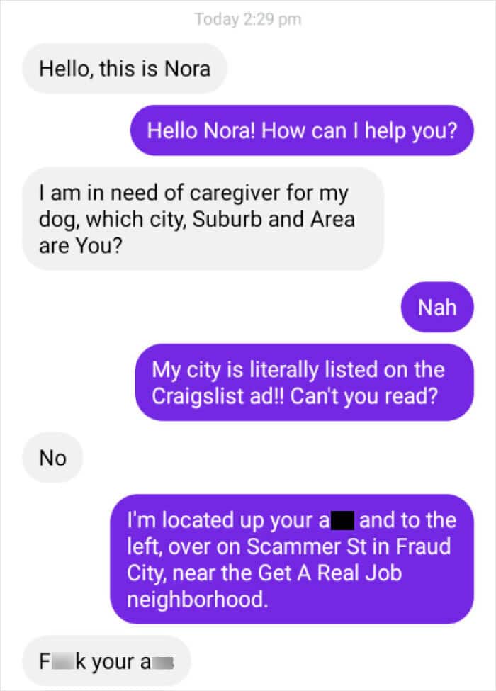 43. Have Suddenly Been Receiving Lots Of Fake Check Scams, Probably Because I Respond To All Of Them. This One Is Gold