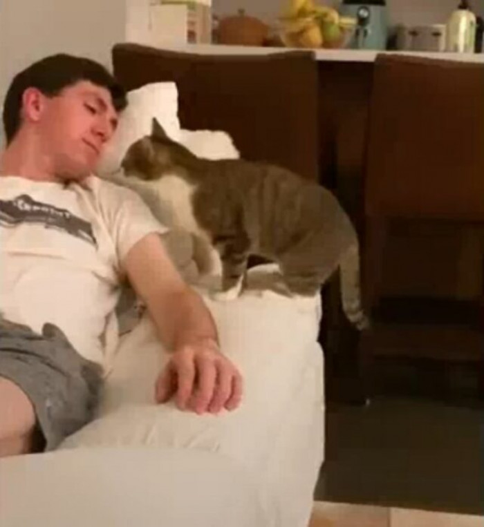 Her Foster Parents Take Turns Cuddling