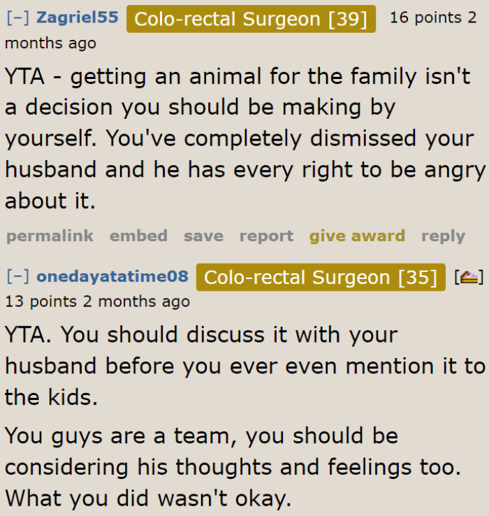 The husband has every right to be angry after what the OP did.