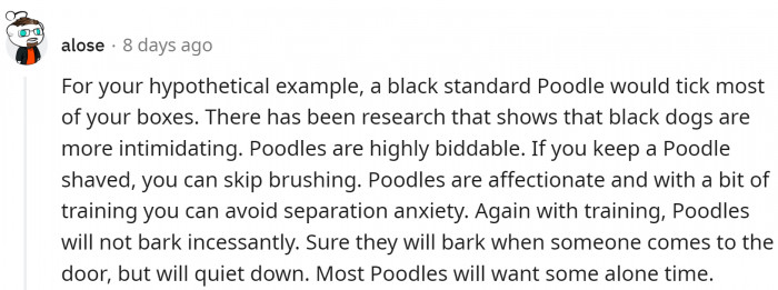 Poodles might tick most of the boxes: