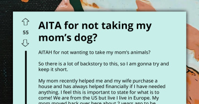 Man Financially Supported By Mother As Adult Wonders If He's A-hole For Not Helping In Return