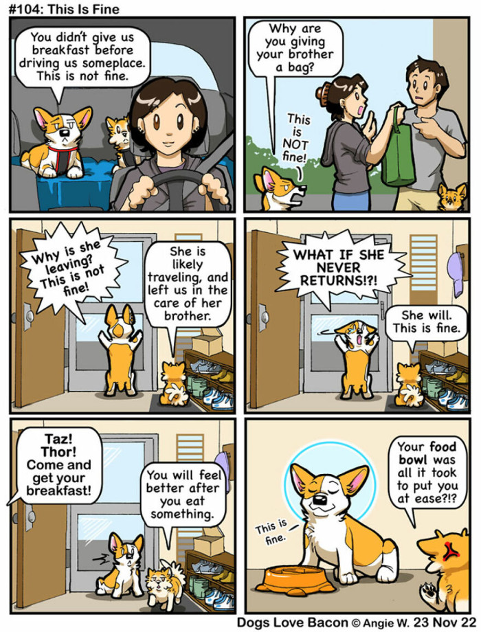 A Hangry Doggo Is Easy to Please.