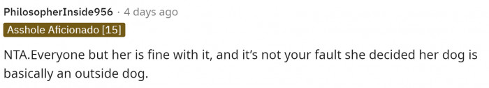 Right, ultimately everyone is okay with it besides her. However, this is to be expected of a kid who might not understand the circumstances.