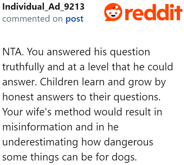 Redditors believe that the OP used appropriate language to explain the consequence.