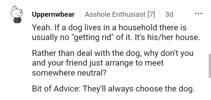 Isn't it best to just meet somewhere neutral?