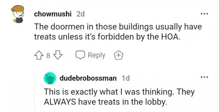 17. They have lobby treats