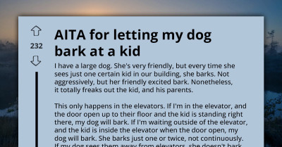 Parent Tells Dog Owner To “Choke Out” Their Dog After Elevator Encounters With Child Keeps Going Wrong