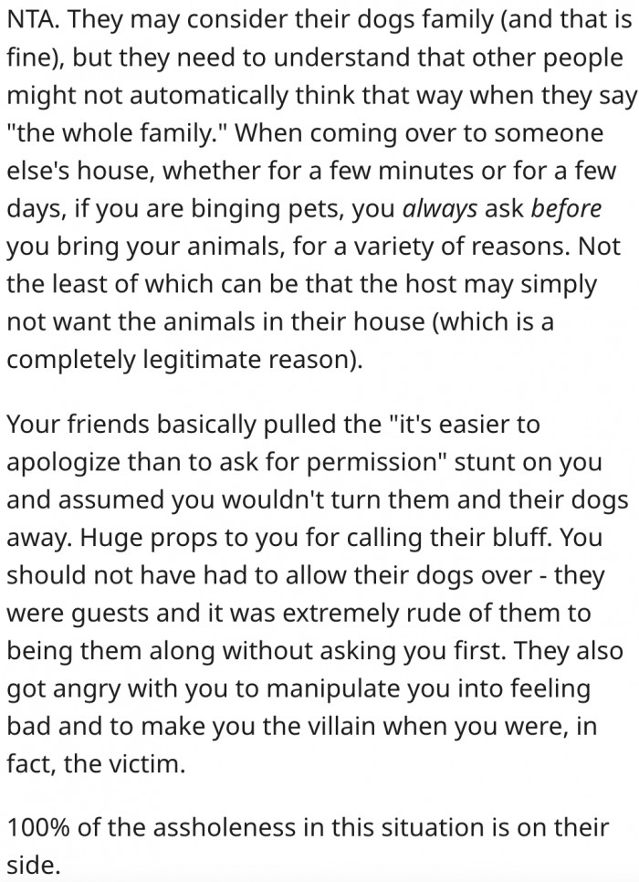 15. He did the right thing by not tolerating his friend's rudeness.