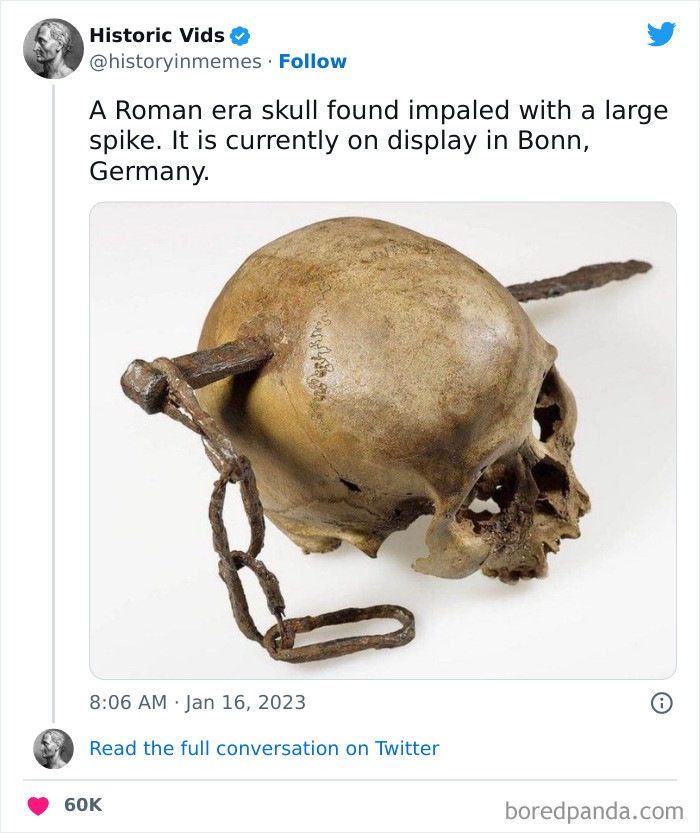 21. A roman era skull