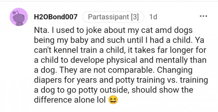 This Redditor used to joke about their cat and dog