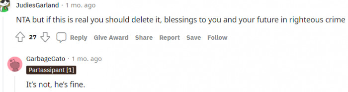 20. You should delete if this truly happened