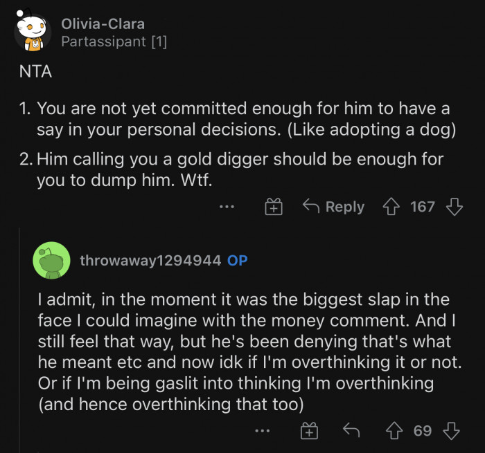 Here's how the Reddit community reacted to u/throwaway1294944's situation: