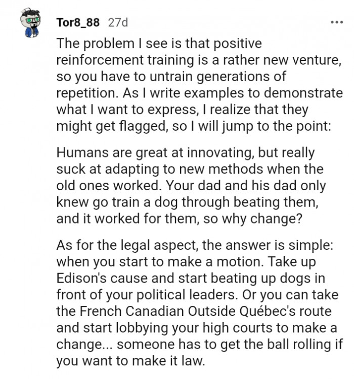 Humans struggle to adapt to new methods