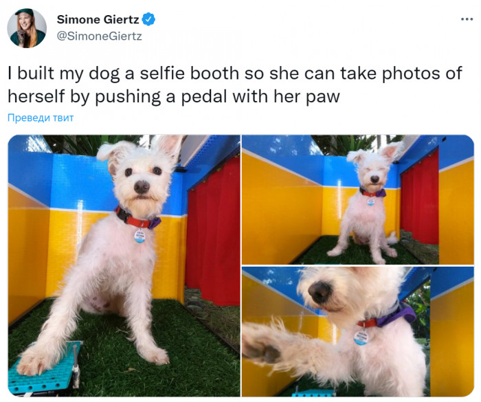 1. Clearly, she adores it.