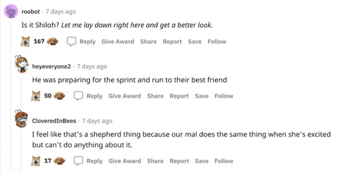 He was preparing for the sprint