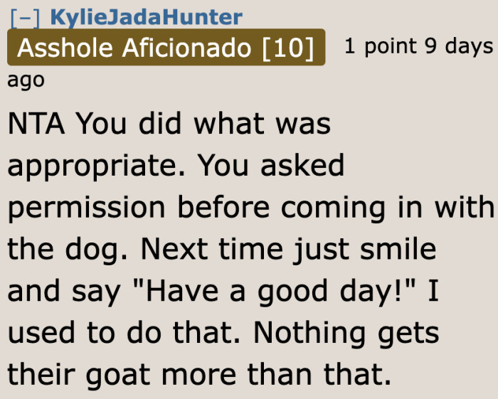 This is a great way of dealing with the situation.