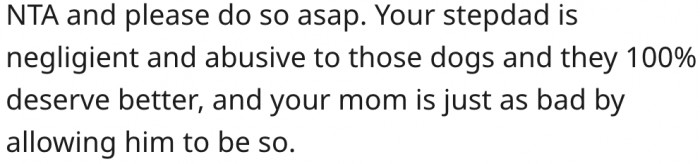 9. Her mom is equally guilty for allowing the abuse to continue.