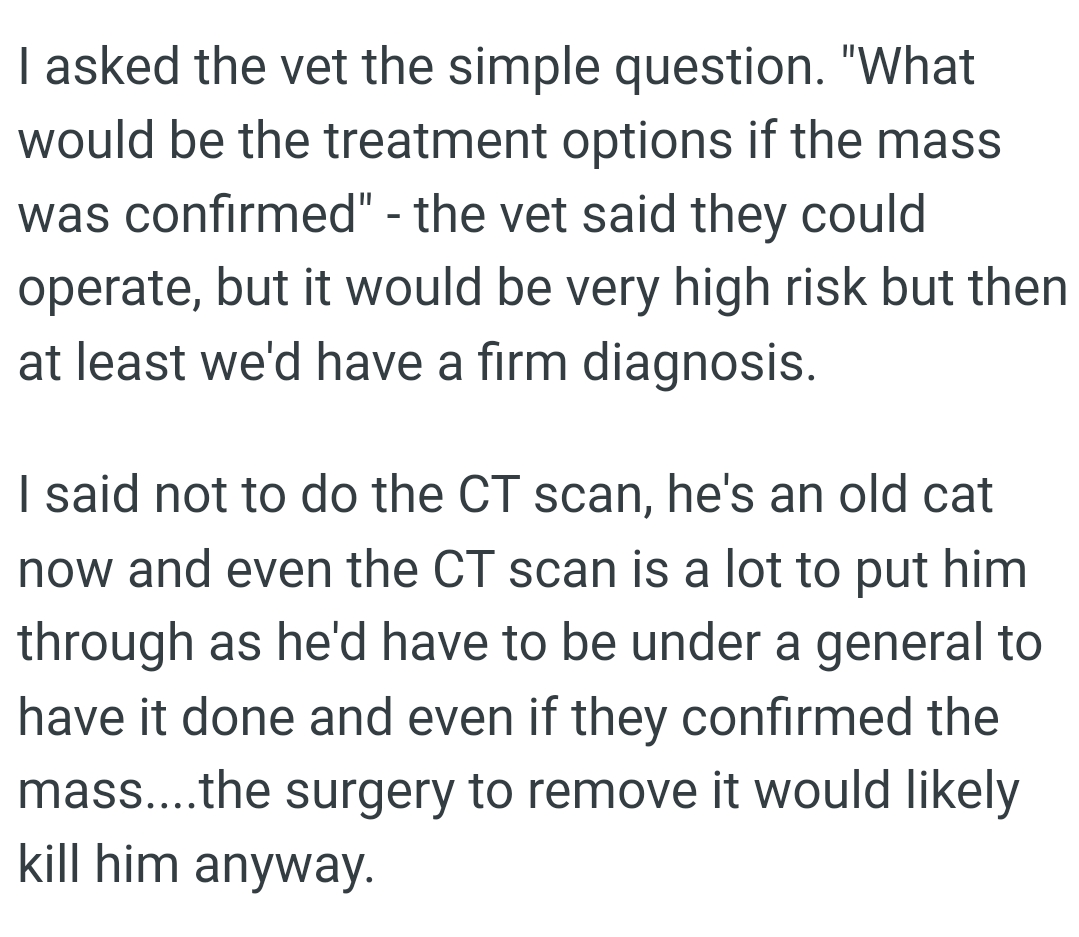 It would be very high risk but then, they will have a firm diagnosis