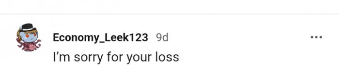This Redditor Is Sorry for the OP's Loss