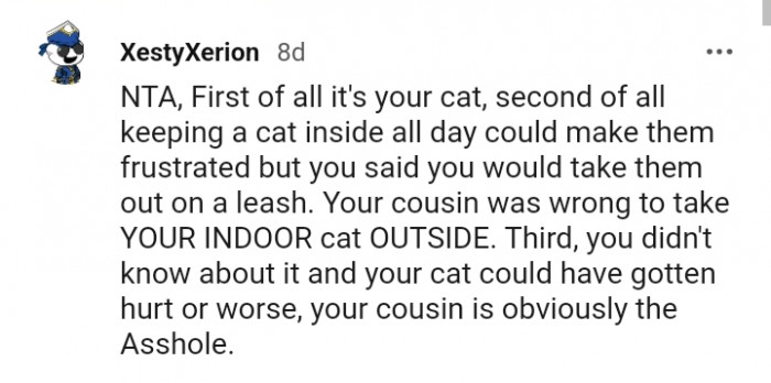 You said you would take them out on a leash