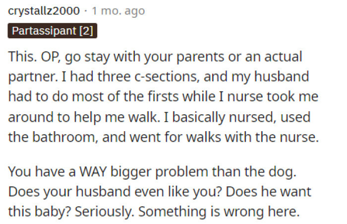 People were being quite blunt with OP about what they think of her husband and the way that he's treating her.