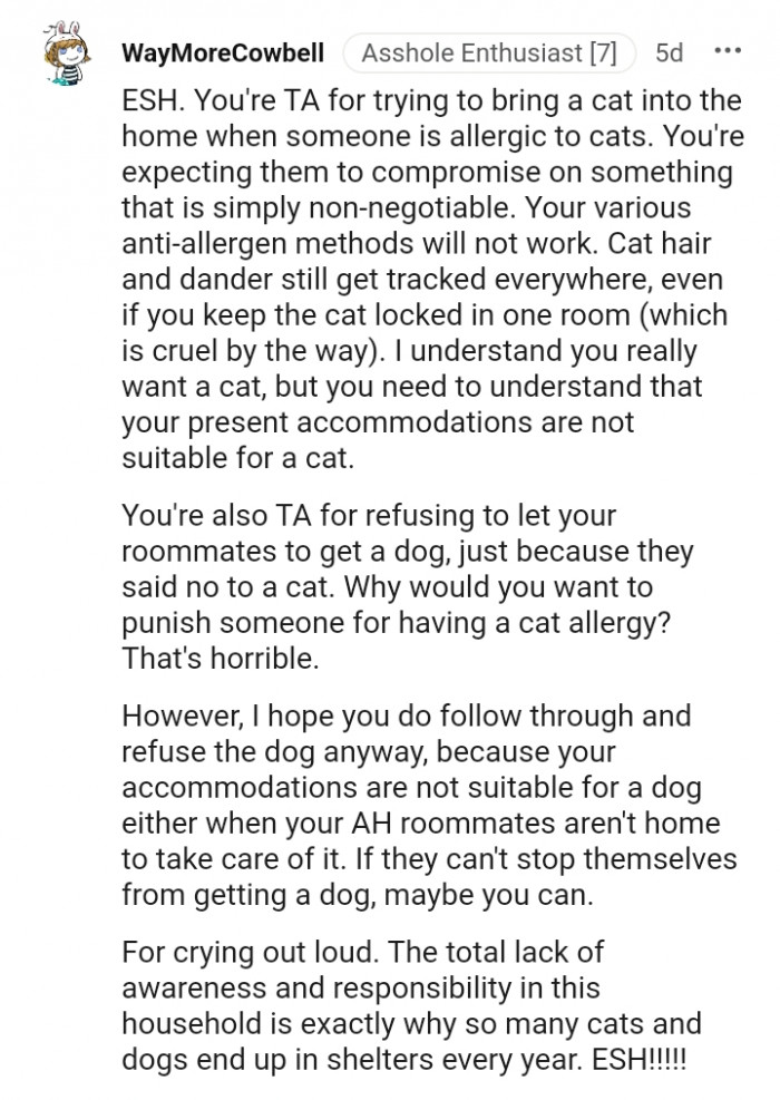 Your various anti-allergen methods will not work