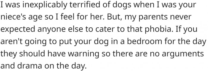 Some people don't expect others to cater to their phobias