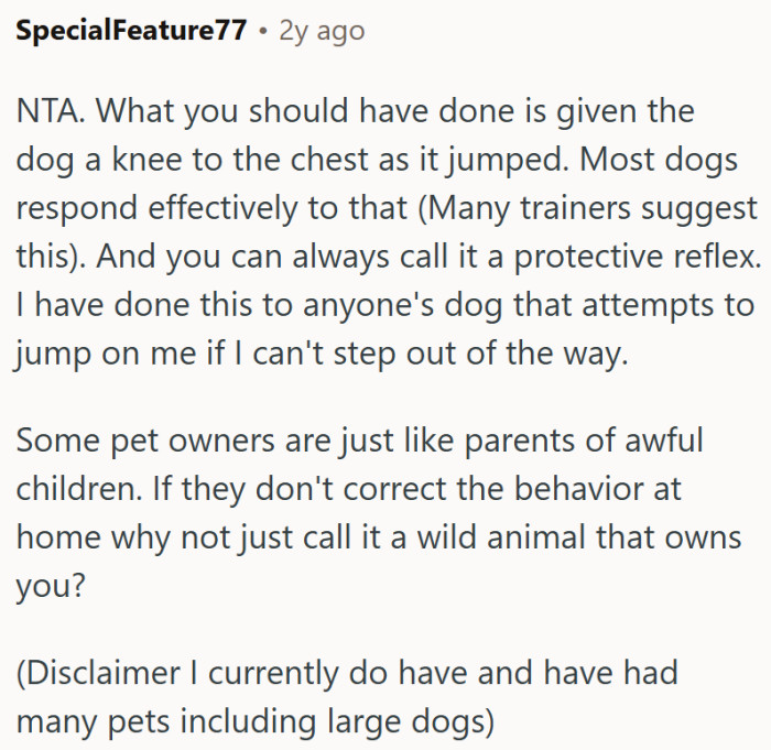 "Some pet owners are just like parents of awful children."