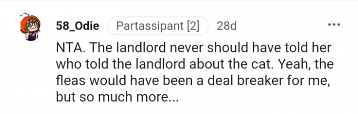 The flea would have been a deal breaker