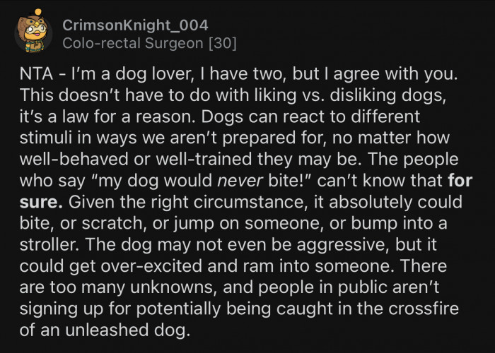 There is a law for a reason.